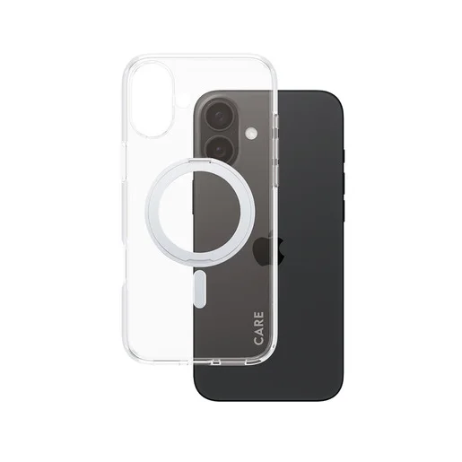 PanzerGlass CARE by ® Feature Cover Trasparente con Kickstand & MagSafe iPhone 16 Plus