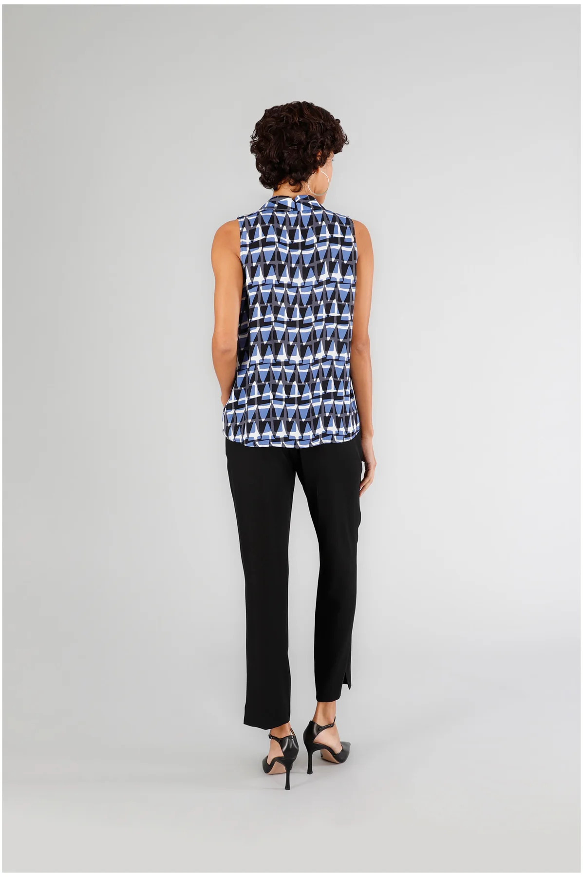 Blusa Smanicata Stampata Etnica CafèNoir - vista 2