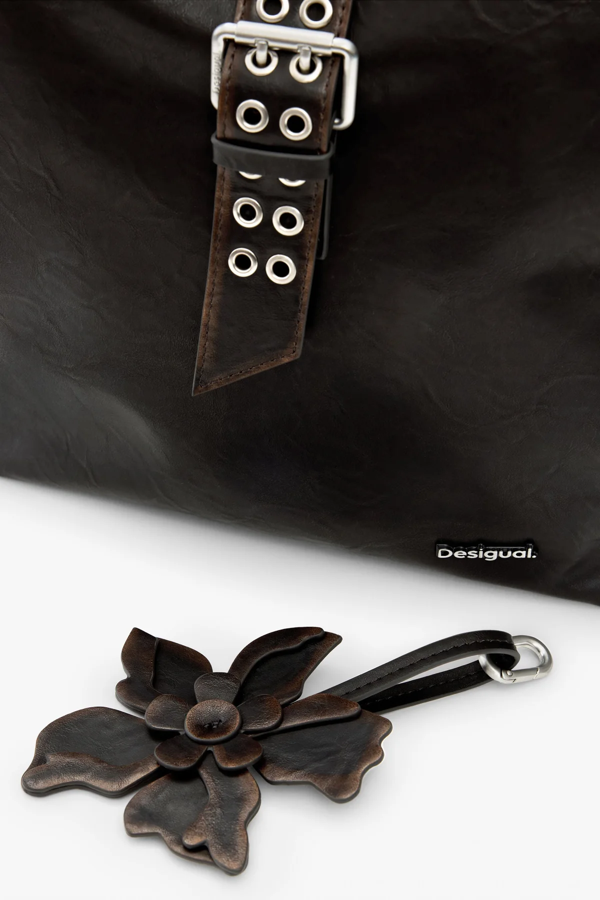 Desigual Zaino Donna Nero Logo - vista 4