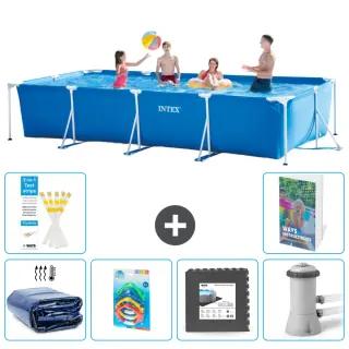 Intex Piscina Con Struttura Rettangolare