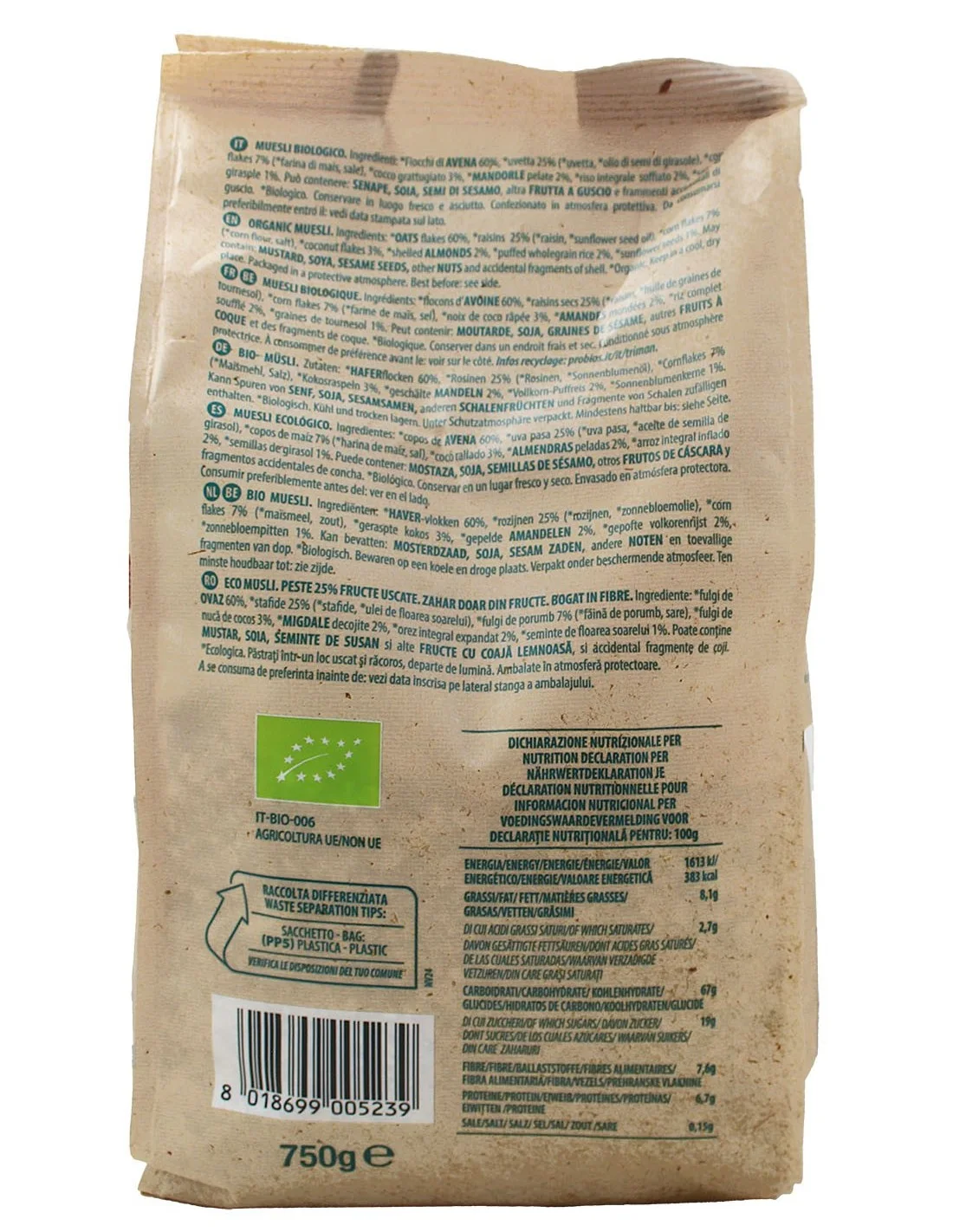 Muesli Frutta Più Probios - vista 2