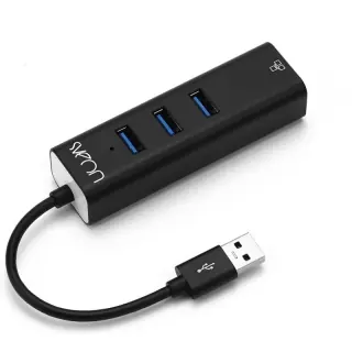 Hub USB 3.0 Sveon SCT240 con adattatore di rete
