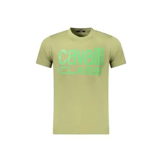 Cavalli Class T-Shirt Maniche Corte Uomo con Stampa Logo