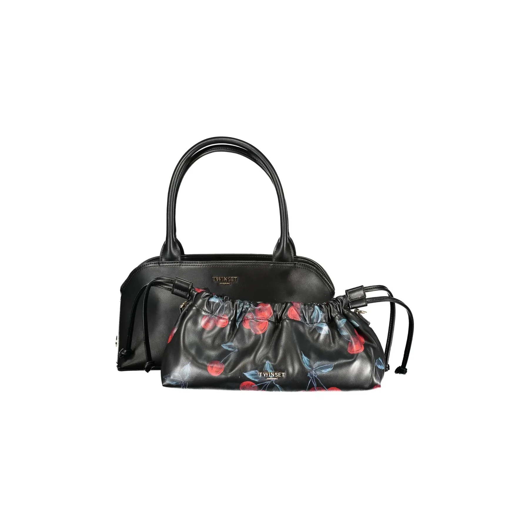 Twinset Borsa a Tracolla Donna Nera con Chiusura a Coulisse - vista 2