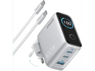 Caricabatteria Anker Charger 100W 3Port SmartDisplay