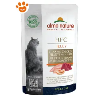 Almo Nature Cat Hfc Jelly Tonno Pollo e Prosciutto