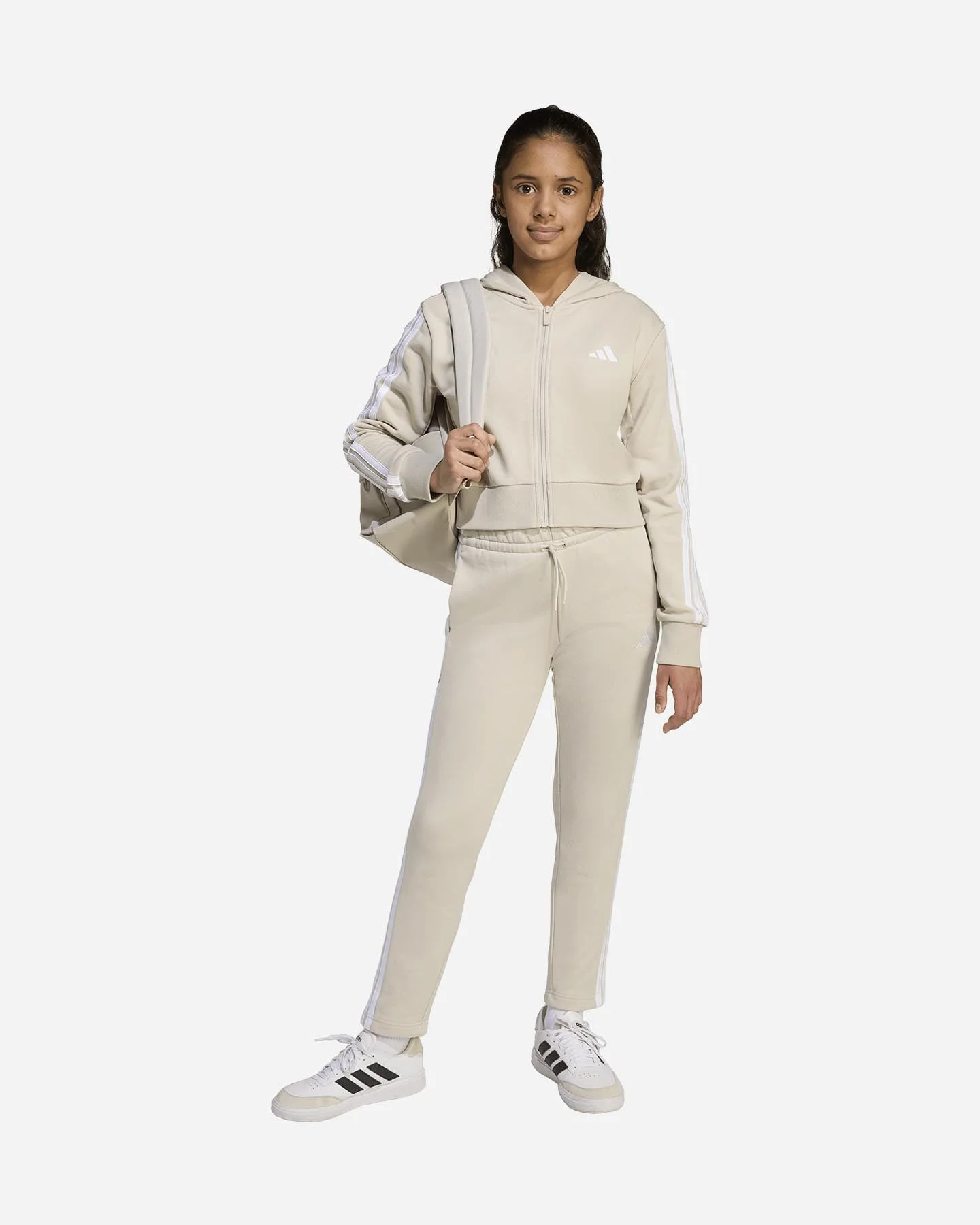 Felpa Adidas 3stripes Jr per Bambina - vista 5