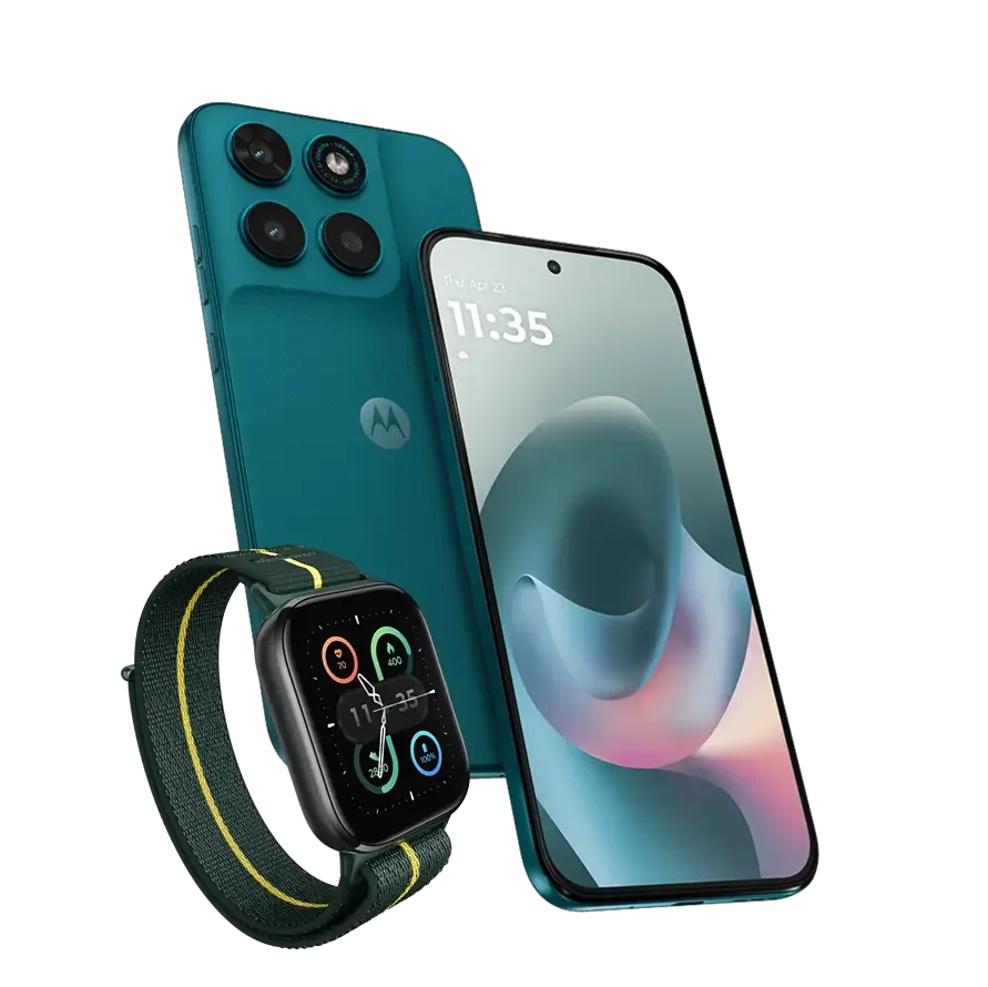 Lenovo moto g77 - PANTONE Shaded Spruce - vista 3