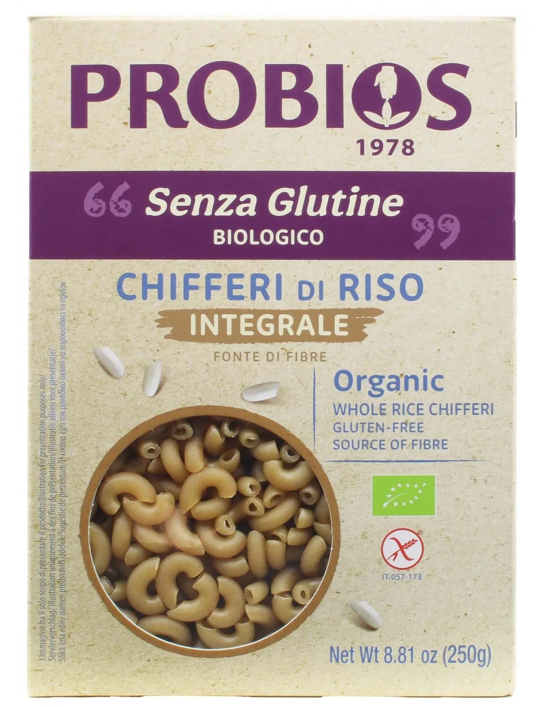 Chifferi di riso integrale Probios