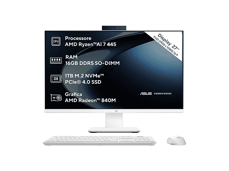 Asus AIO VM670GA AIO AMD Ryzen 7 445 SSD LCD Windows 11 Home