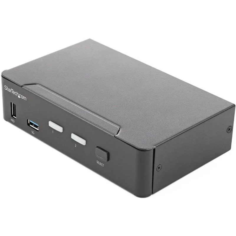 StarTech.com KVM Switch HDMI a 2 porte - Monitor singolo 4K 60Hz Ultra HD HDR