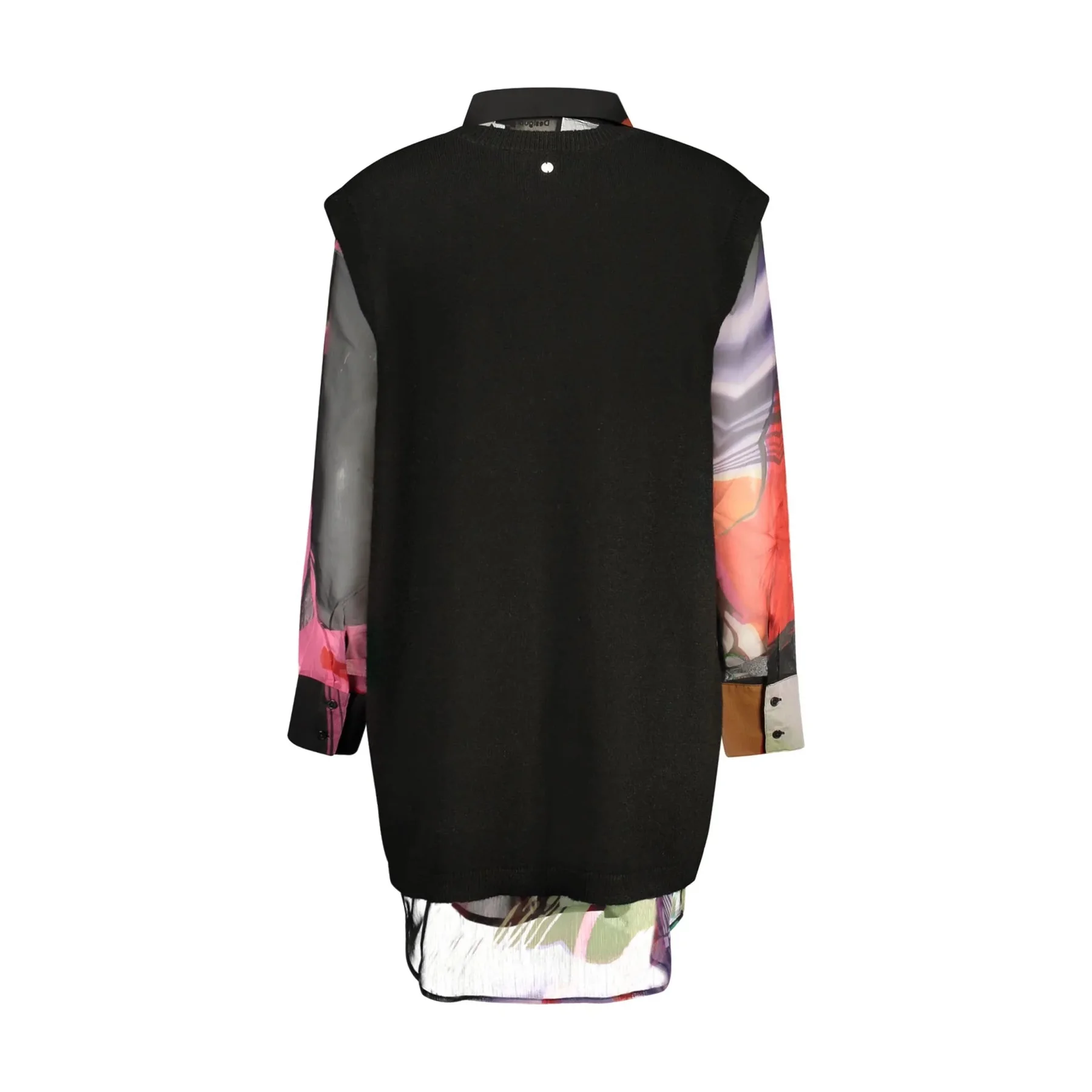 Desigual Camicia Maniche Lunghe Donna Dettagli a Contrasto - vista 2
