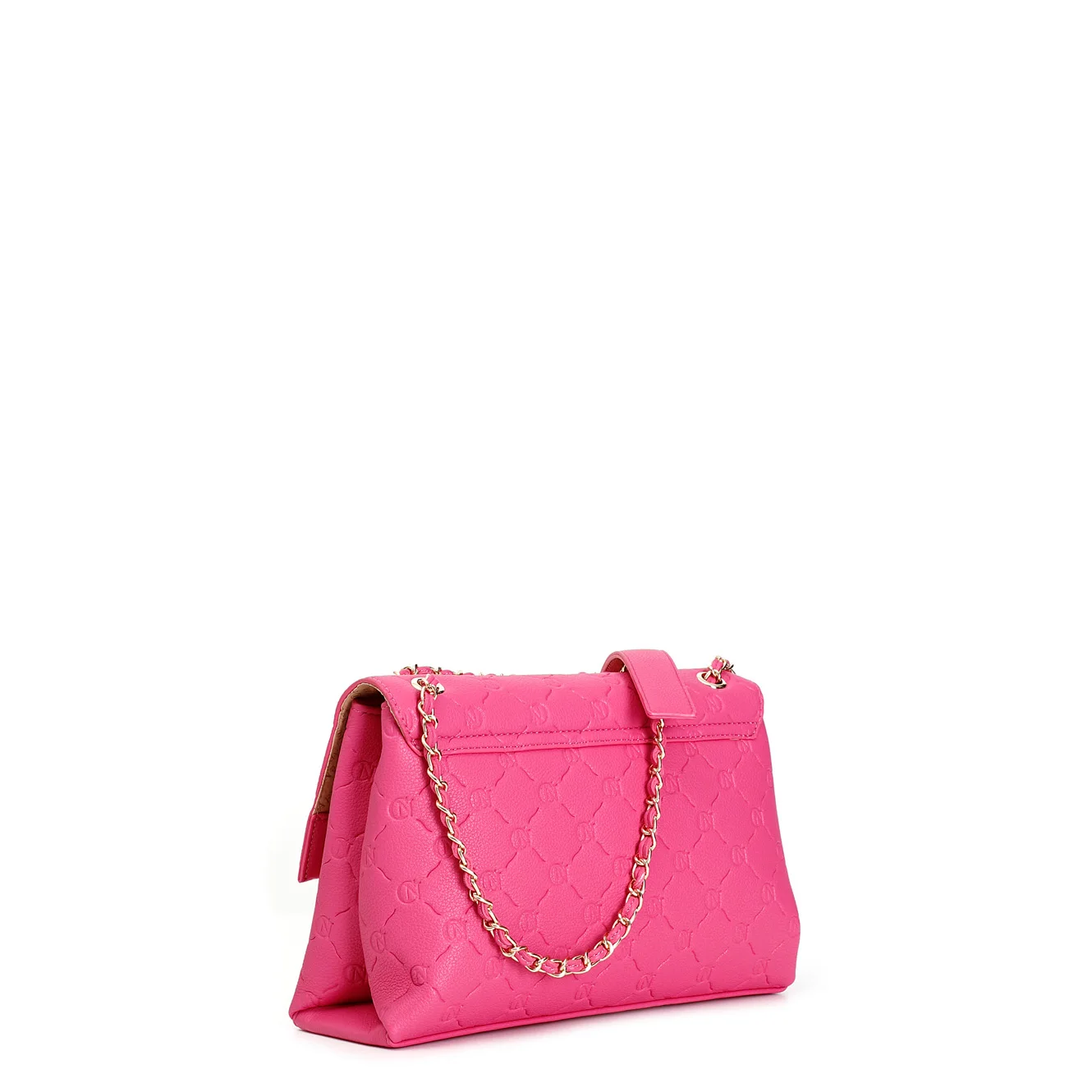 Borsa a spalla CafèNoir con pattina fuxia - vista 2
