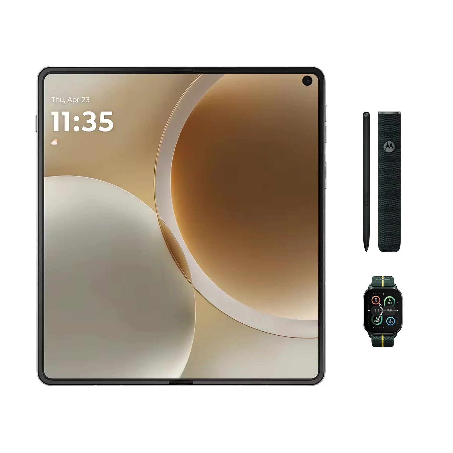 Lenovo motorola razr fold - PANTONE Lily White - vista 4