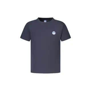T-Shirt Maniche Corte Unisex Blu con Logo