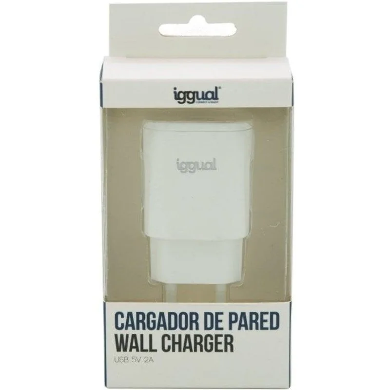 Caricatore da parete iggual 1xUSB 5V 2A 10W