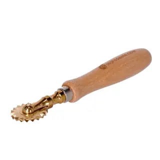 Rotella tagliapasta in ottone con lama singola dentata