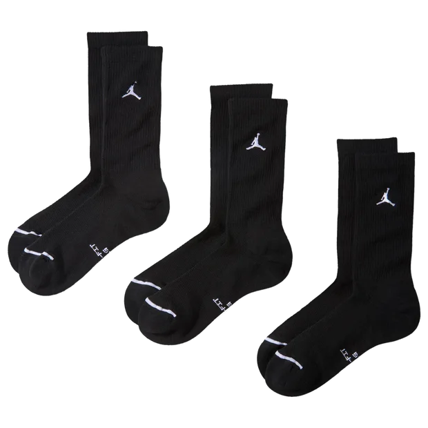 Jordan Everyday Cushioned Crew 3 Pack Unisex - vista 3