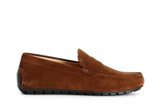 Mocassini Uomo in Pelle Scamosciata