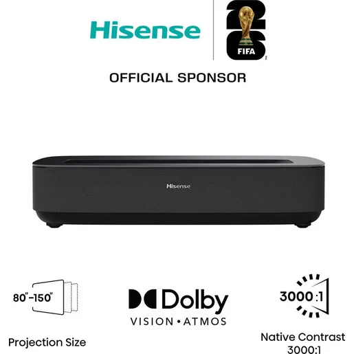 Hisense Laser TV PL2 Proiettore Ultra Corto 4K