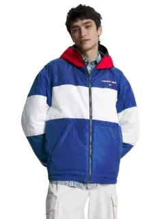 Tommy Hilfiger Giubbotto Uomo Reversibile Cappuccio