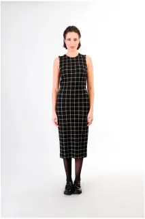 Abito tubino tessuto jacquard CafèNoir