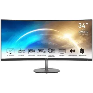 Monitor MSI Pro MP341CQ 34" UltraWide Quad HD