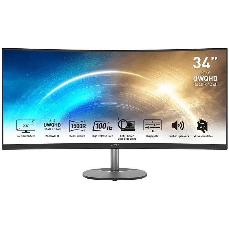 Monitor MSI Pro MP341CQ 34" UltraWide Quad HD