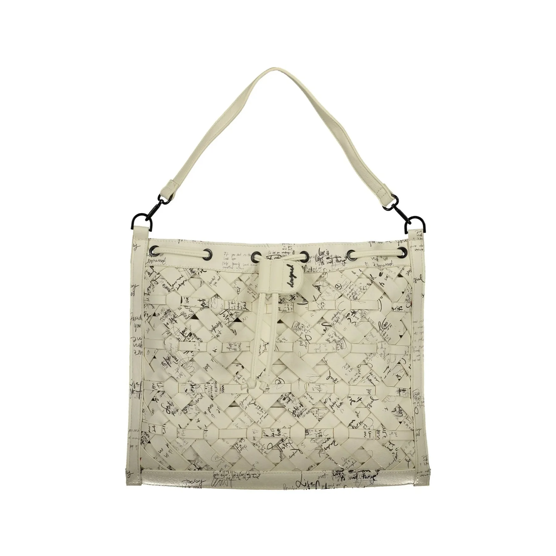 Desigual Zaino Donna Bianco Logo