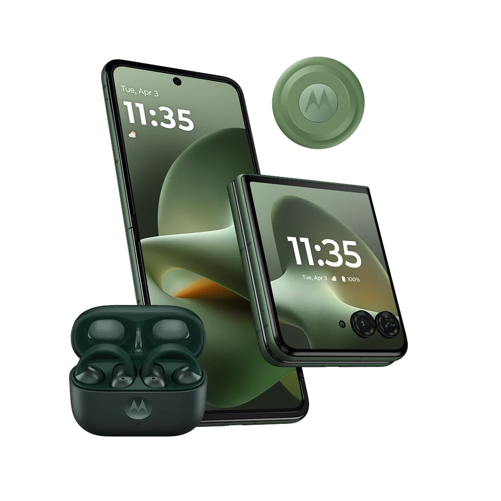 Lenovo motorola razr 70 plus - PANTONE Mountain View - vista 3