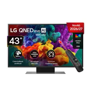 LG QNED evo AI MiniLED 43'' Serie QNED87B