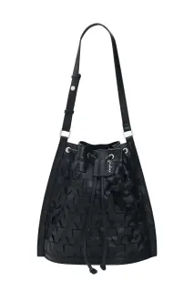 Desigual Borsa a Tracolla Zaino Donna Nero Logo