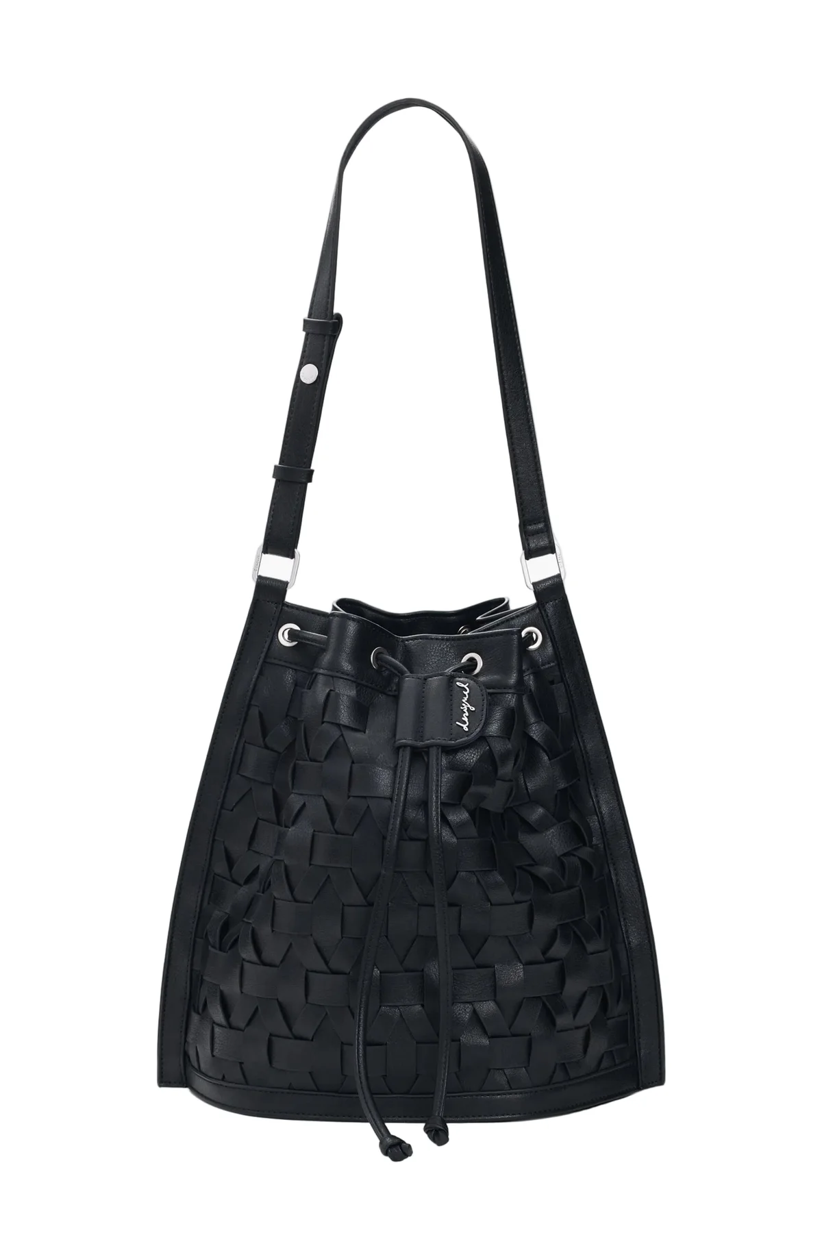 Desigual Borsa a Tracolla Zaino Donna Nero Logo