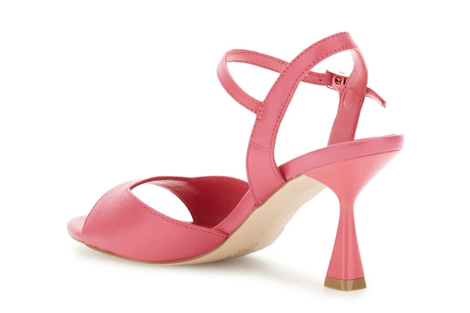Sandali a fascia in nappa fuxia - vista 2