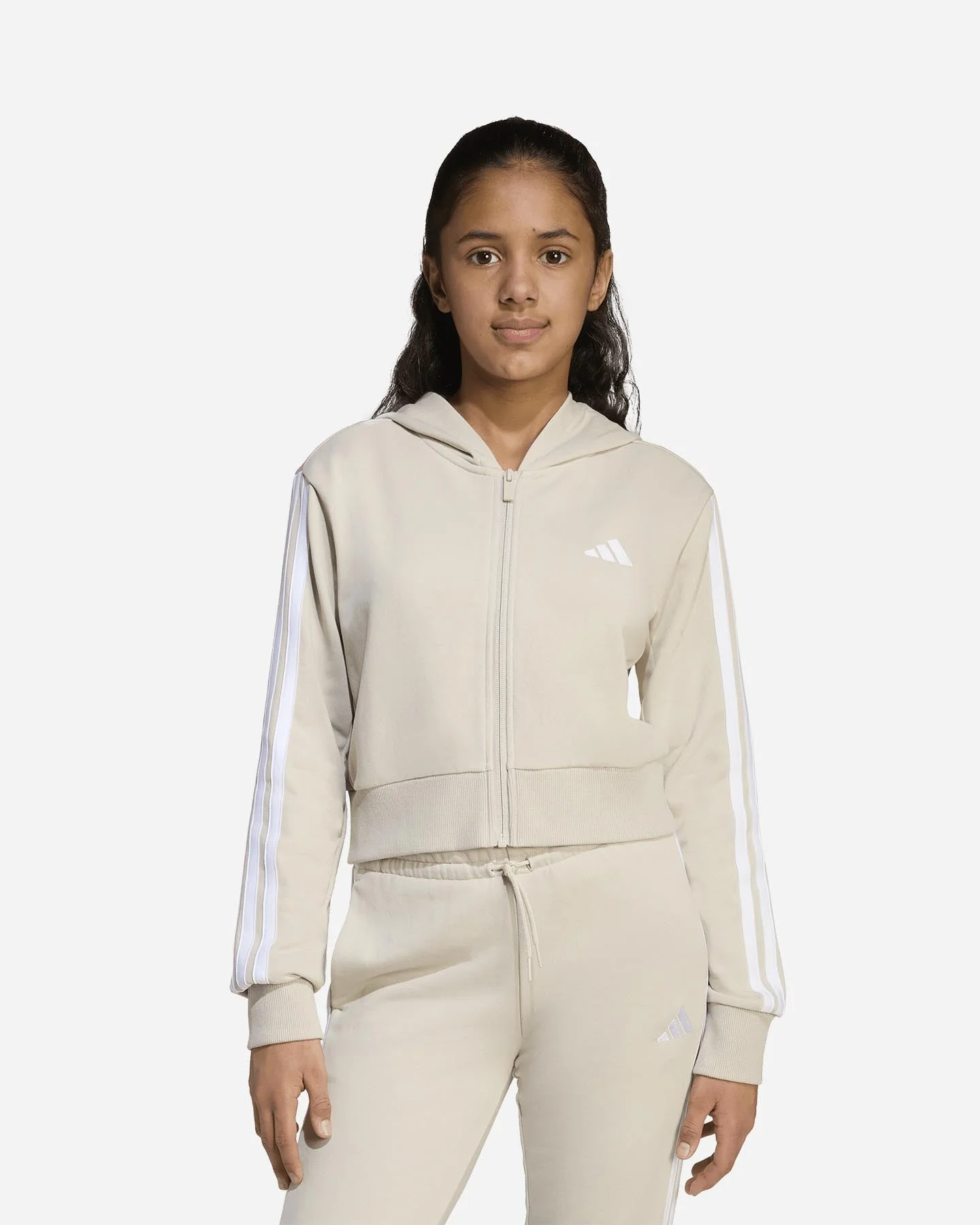 Felpa Adidas 3stripes Jr per Bambina - vista 2