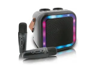 PEAQ Macchina karaoke PKM-100 + 2 microfoni