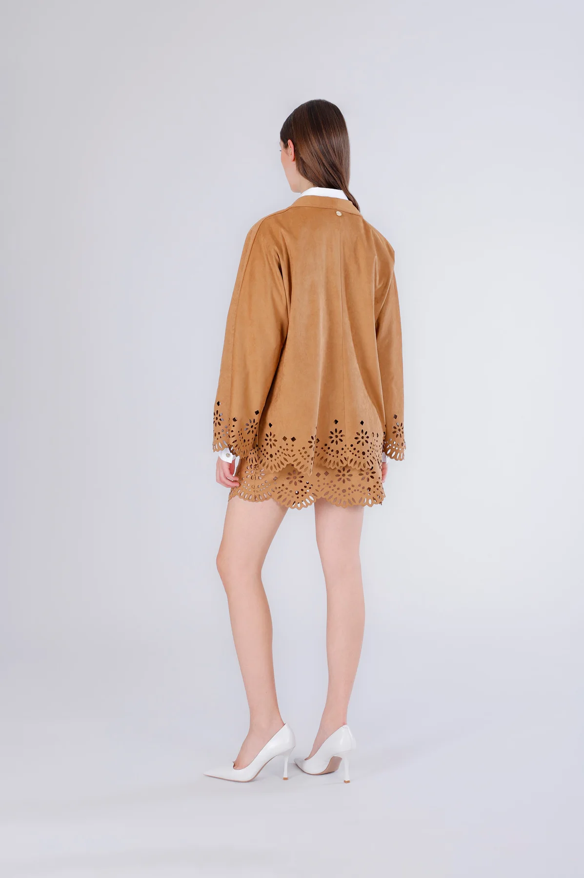 Kimono con orlo laserato - vista 2
