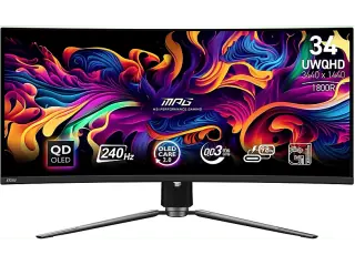 MSI MPG 341CQPX QD-OLED Monitor Gaming Curvo