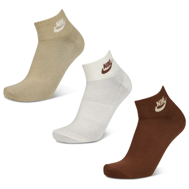 Nike 3 Pack Ankle Unisex - Calze Bianche - vista 2