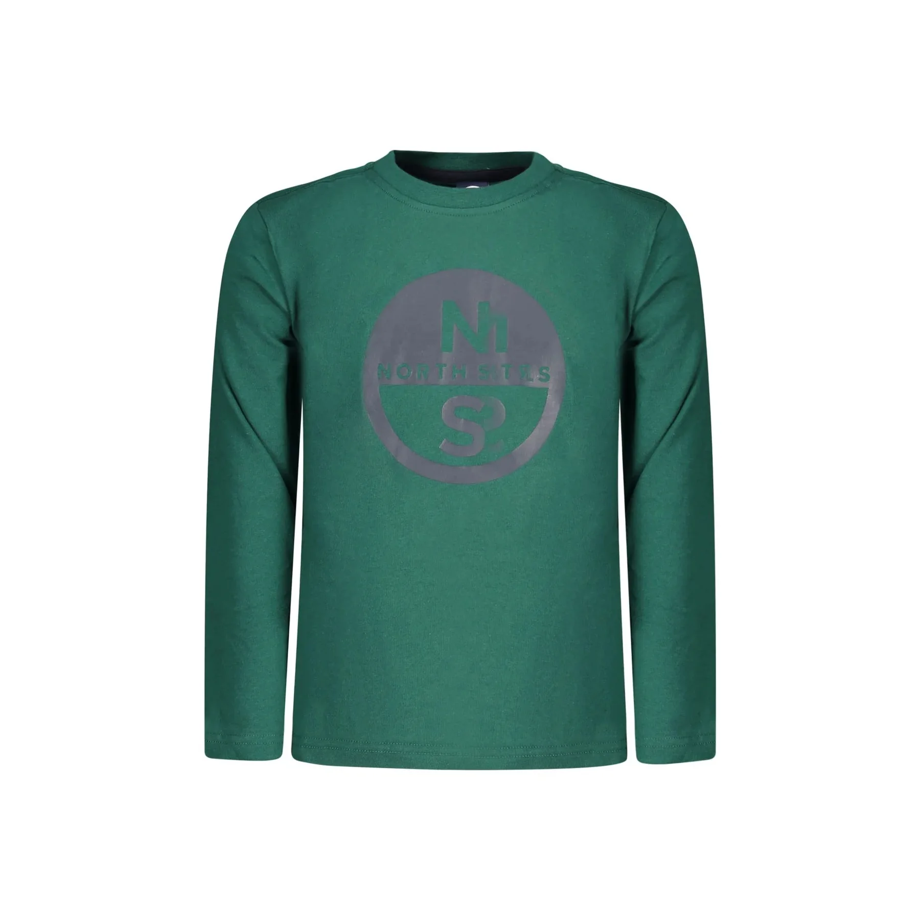 North Sails T-Shirt Maniche Lunghe Unisex con Stampa Logo