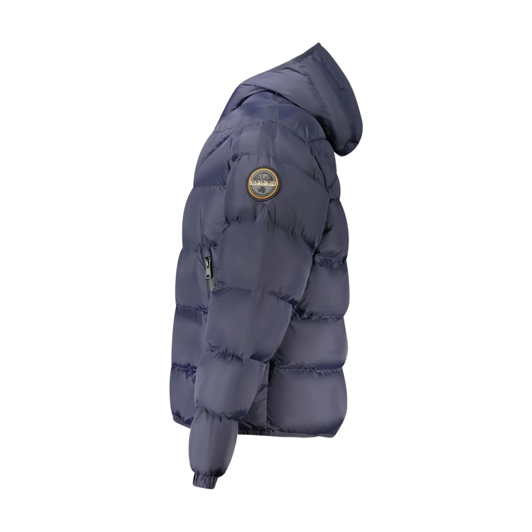 Napapijri Giubbotto Uomo Blu con Cappuccio Relaxed Fit e Dettagli Logo - vista 2