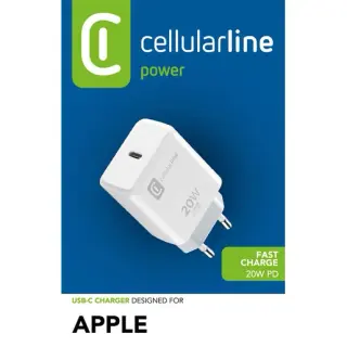 Caricatore USB-C 20W Cellularline