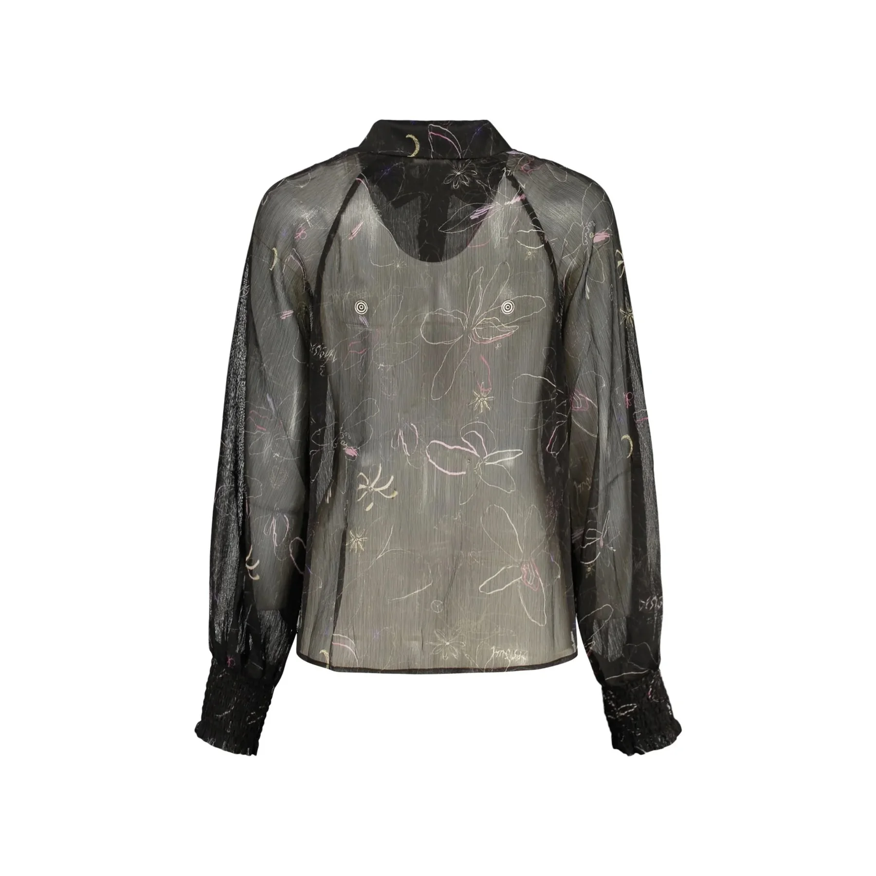 Desigual Camicia Maniche Lunghe Donna Stampa Logo - vista 2