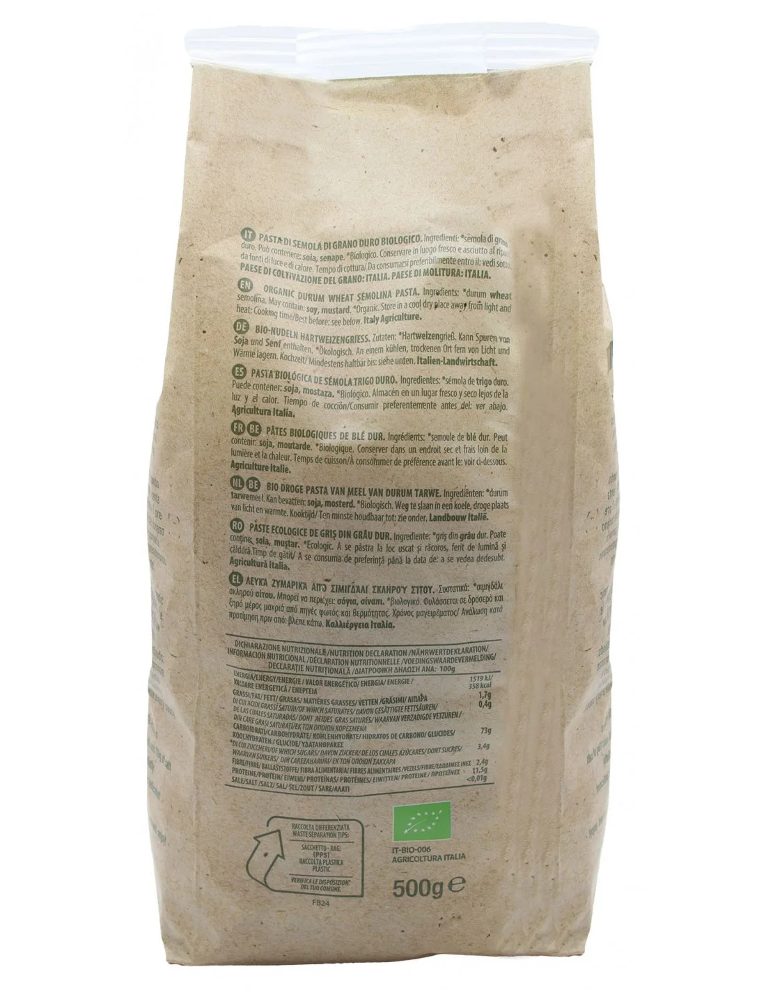 Maccheroni di Grano Duro Biologici - vista 2