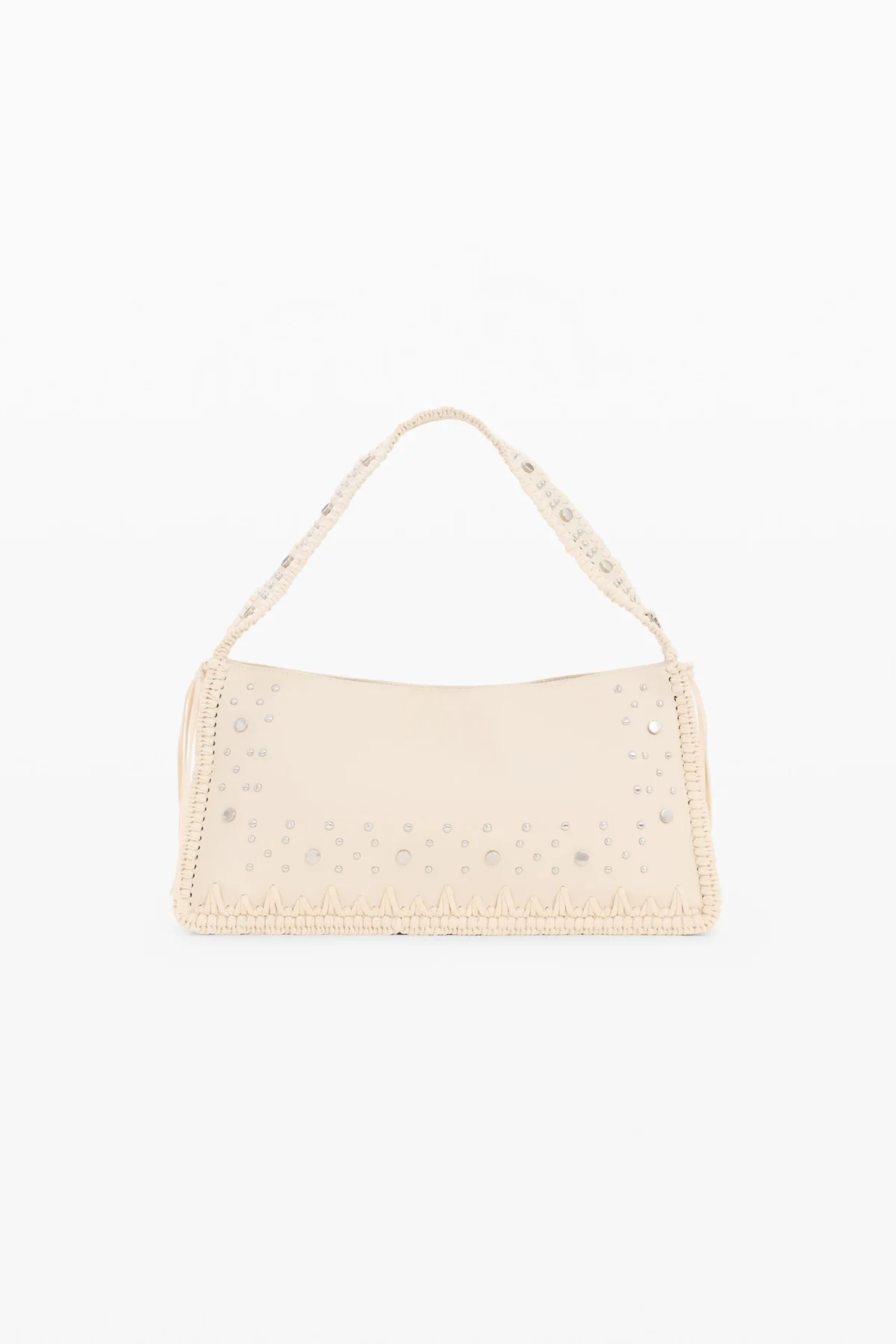 Desigual Borsa a Spalla Donna Beige Chiusura con Zip - vista 3