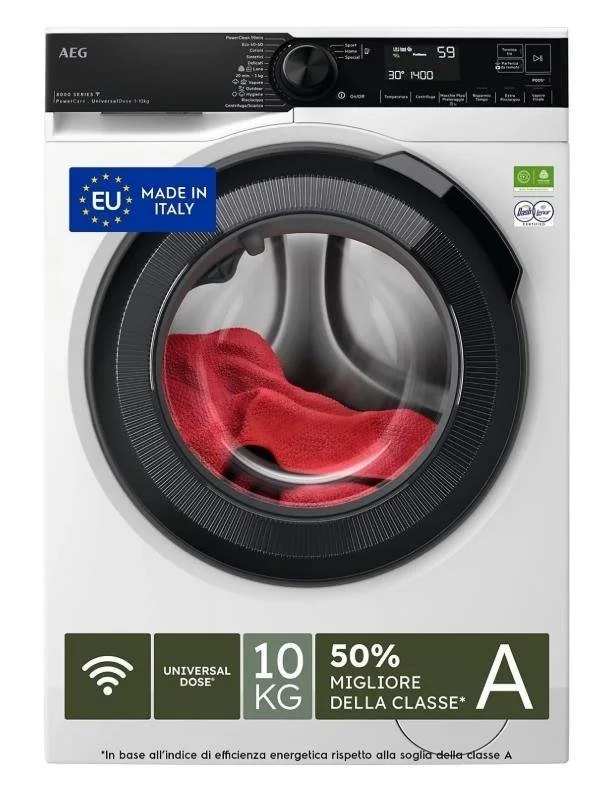 AEG Lavatrice 10kg Serie 8000 WIFI LR8FH104VY - vista 2