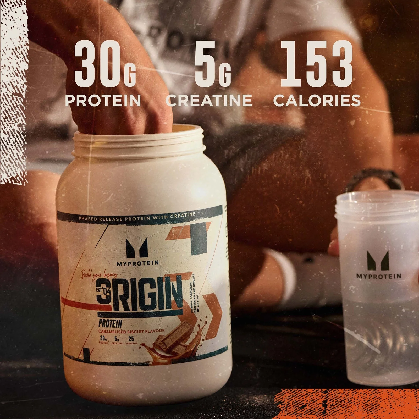 Proteine Origin con Creatina - Biscotto al Caramello - vista 6