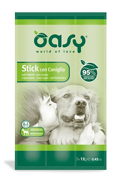 Snack Dog Stick Con Coniglio - Oasy