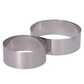 Coppapasta Circolari in Acciaio INOX - Diametri 120 e 150 mm, Altezza 50 mm