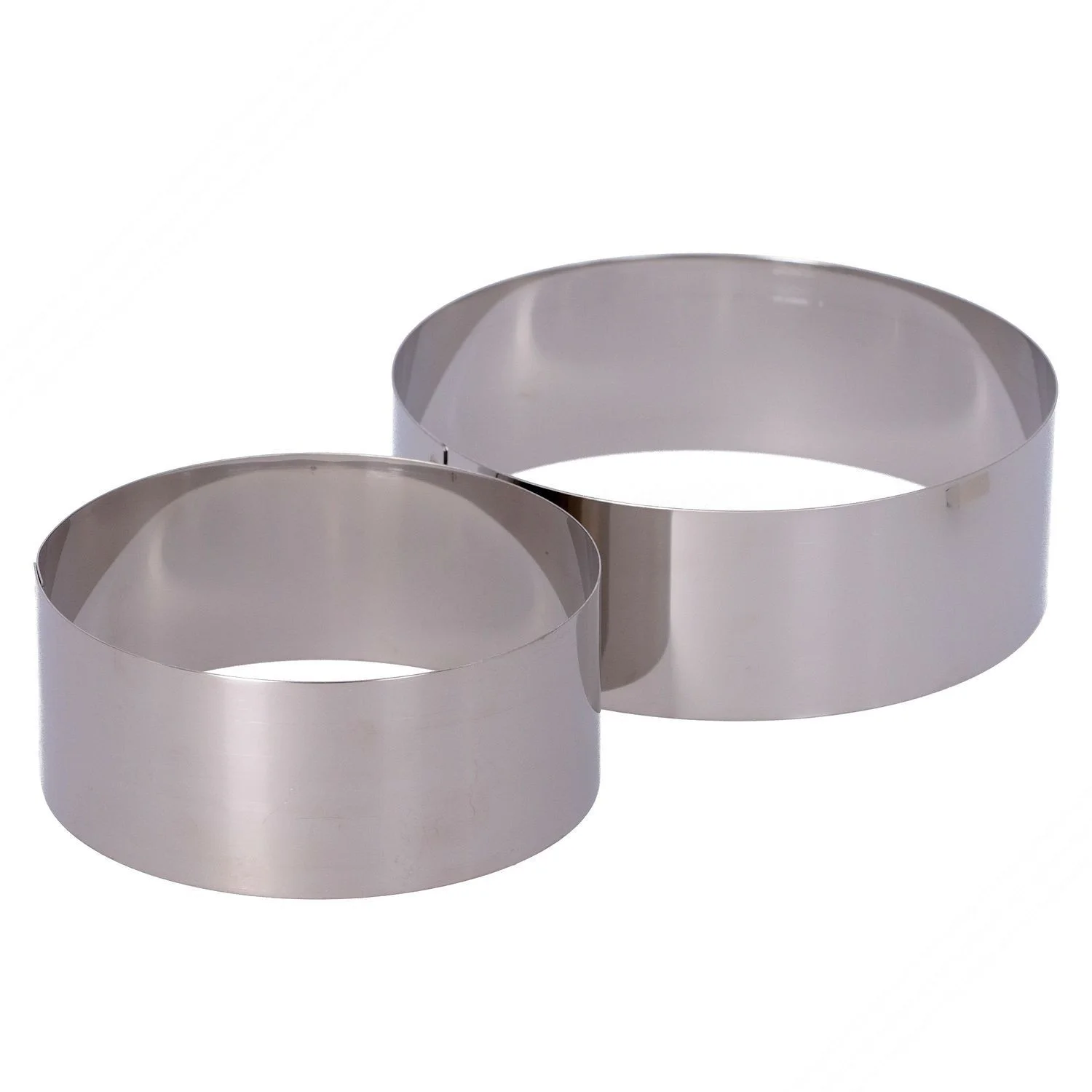 Coppapasta Circolari in Acciaio INOX - Diametri 120 e 150 mm, Altezza 50 mm